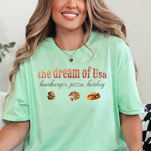 Funny Fast Food T-Shirt – Bold Burger Pizza Hotdog Graphic Tee, Casual Comfort Wear for Foodies, Perfect Snack Lover Gift