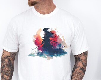 Samurai Graphic Tee: Japanese Streetwear Warrior Design