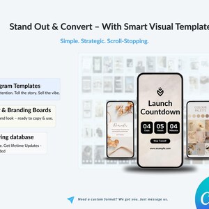 200+ ready-to-use Canva templates – launch countdowns, brand kits, Instagram templates, and design boards to boost conversions.