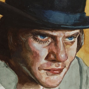 A Clockwork Orange, PRINT from watercolor painting - borderless print in multiple sizes