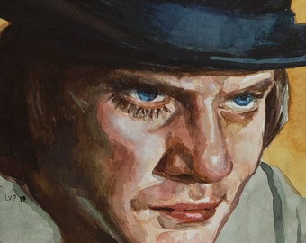 A Clockwork Orange, PRINT from watercolor painting - borderless print in multiple sizes