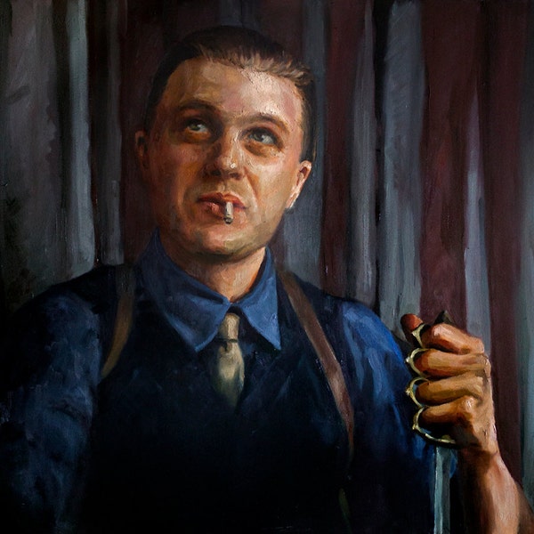 Jimmy Darmody, PRINT from oil painting - S-XL Boardwalk Empire- direct from artist