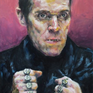 WILLEM DAFOE as Jopling, painting PRINT multiple sizes from original oil work