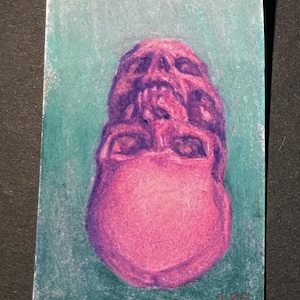 Miniature drawing original 2.5x3.5in