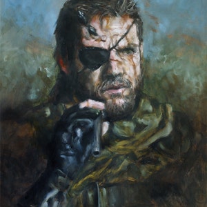Big Boss, Print from Original Painting - Venom Snake MGSV- direct from artist