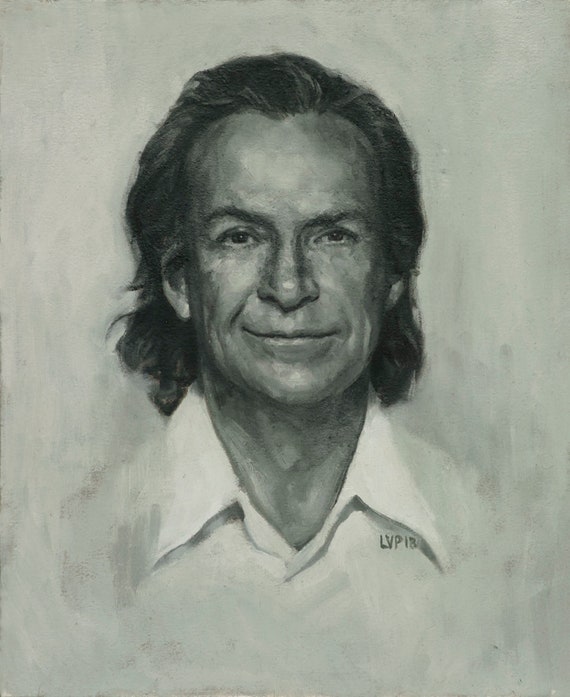 Richard Feynman, Borderless Print From Painting - Etsy Ireland