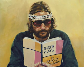 Richie TENENBAUM, PRINT from original oil painting - XL - 13 x 17.2" L - 11 x 14.5" M - 8.3 x 11" S - 5 x 6.6" fine art print