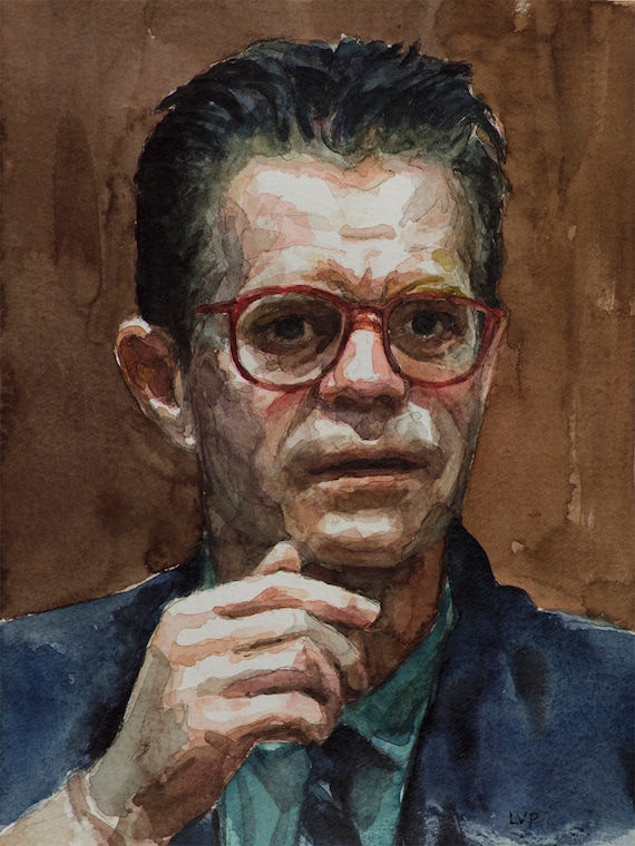 Quiz Kid Donnie Smith watercolor 6x8in, Magnolia