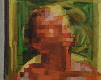 Canon (One-Hundred-and-Fifty-Eighth), 7x7in Oil Painting