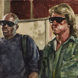 They Live watercolor 6x8