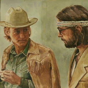 Eli Cash and Richie Tenenbaum, PRINT from painting - fine art poster prints - The Royal Tenenbaums- direct from artist