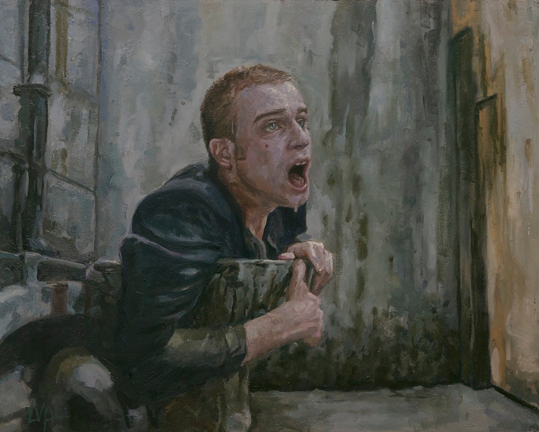 Worst Toilet in Scotland, Print From Original Oil Study From
