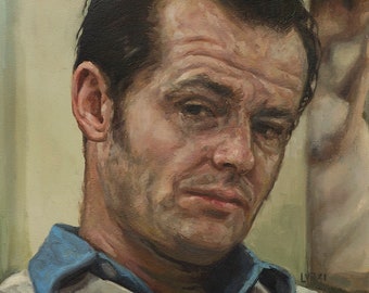 Jack Nicholson, Oil Painting inspired by film, One Flew Over the Cuckoo's Nest