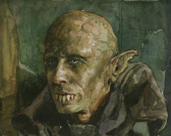 Petyr le vampire, PRINT de la peinture - tirages d’art - Ce que nous faisons dans l’ombre - directement de l’artiste