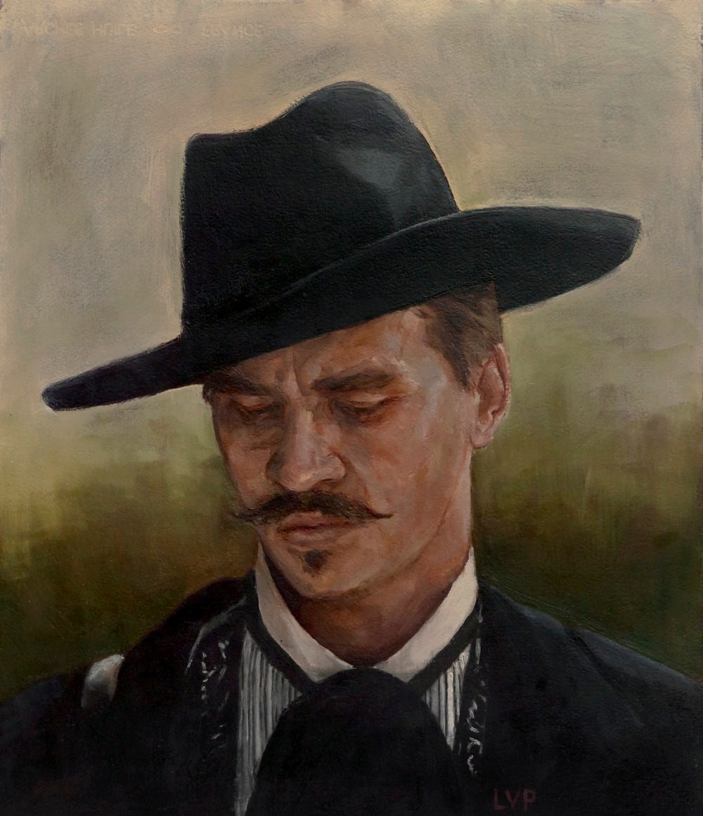 Doc Holliday art print from oil painting Tombstone | Etsy