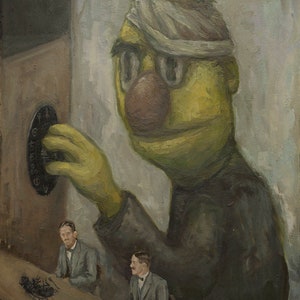 Interlocutor, Impresión de pintura al óleo