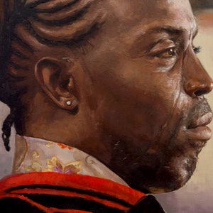 OMAR LITTLE, painting PRINT multiple sizes from original oil work, The Wire art, Michael K Williams as Omar Little- direct from artist
