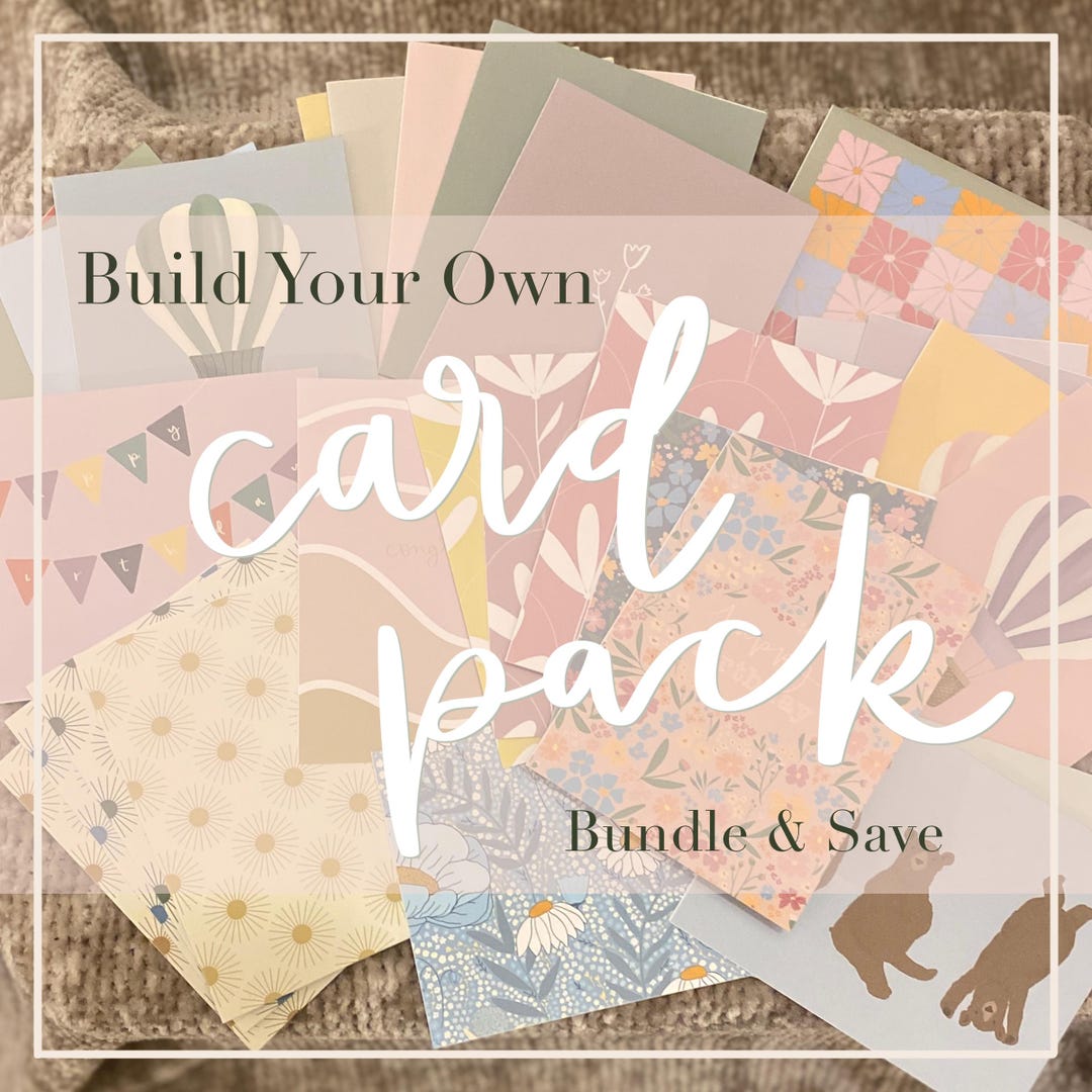 Build Your Own Card Pack | Set of 5, 10, or 20 - Etsy