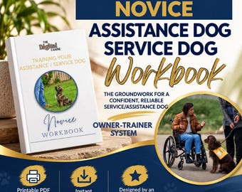 Manual de Treinamento para Cães de Assistência Iniciantes | Guia para Proprietários e Treinadores (PDF para Impressão)