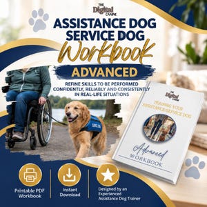Advanced Service Dog Training Workbook | Owner-Trainer Guide (Printable PDF)