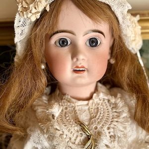 Antike Jumeau Bébé Puppe, 50 cm Bisque Kopf