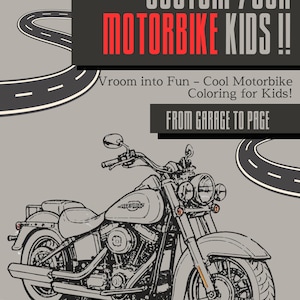 Motorcycle Coloring Pages – Printable Motorbike Art for Kids and Adults