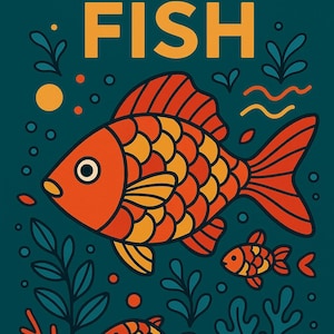 Digital Fish Coloring Book – Relaxing Sea Life Designs to Color