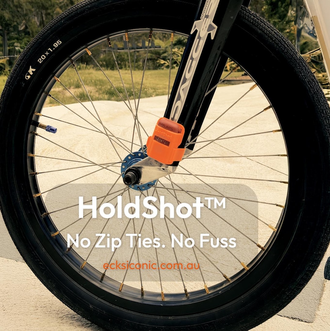 Holdshot™ BMX Transponder Holder | Fork Mount for Mylaps Prochip