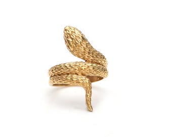 Brass Snake Ring for Women and Girls