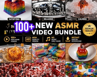 The Ultimate ASMR Content Pack | 100+ Oddly Satisfying HD Clips | Done-For-You Social Media Growth Bundle