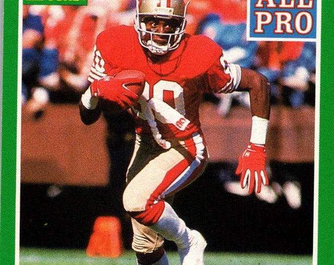 1989 Score #292 Jerry Rice AP Team: San Francisco 49ers Near Mint Condition