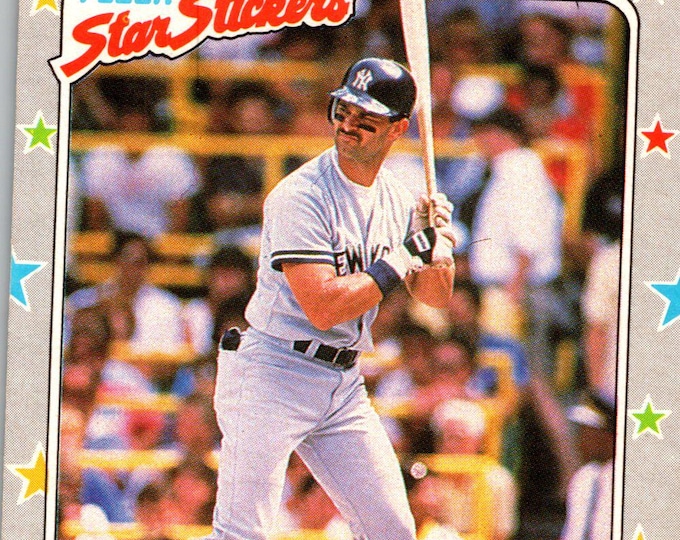 1988 Fleer Star Don Mattingly Sticker #48: Vintage MLB Baseball Collectible