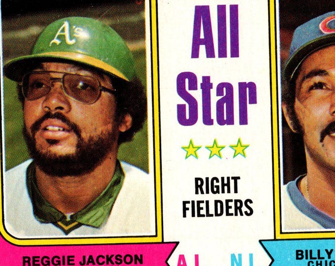 1974 Topps Reggie Jackson Baseball Card: MLB All-Star Collectible
