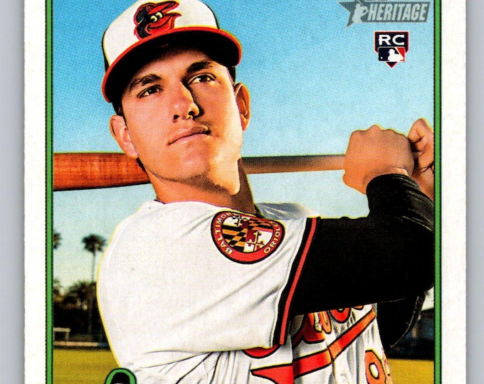 2025 Topps Heritage #340 Coby Mayo RC Baltimore Orioles Display Set