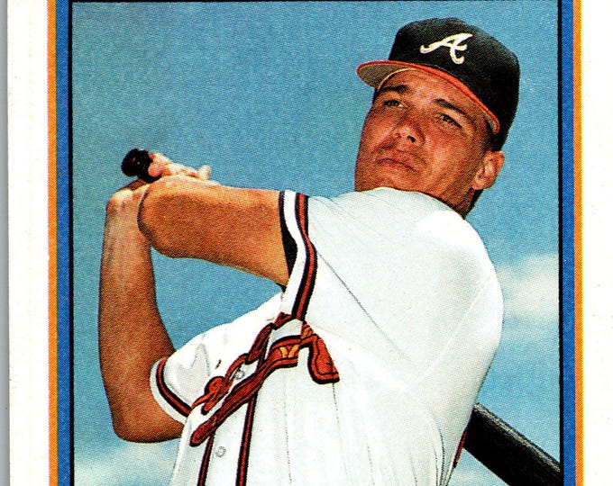 Chipper Jones 1991 Bowman RC, Baseball Rookie Card #569, Collectible Sports Memorabilia, MLB Card