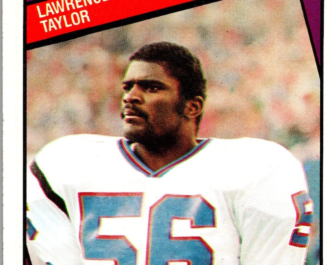 1984 Topps Lawrence Taylor Football Card: #321 PB, Near Mint Vintage NFL Trading Card