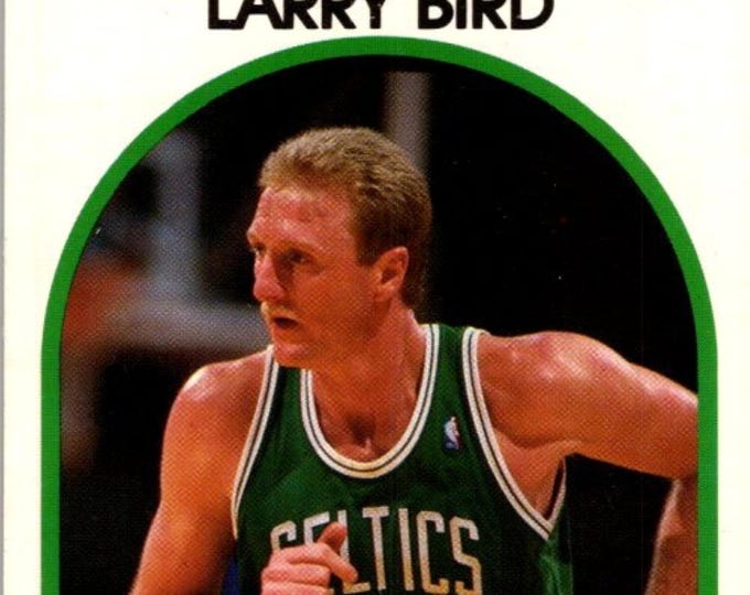 Vintage 1989-90 Larry Bird Hoops #150 Card, Basketball Trading Card, Sports Memorabilia, NBA Collector's Item, Excellent to Near Mint