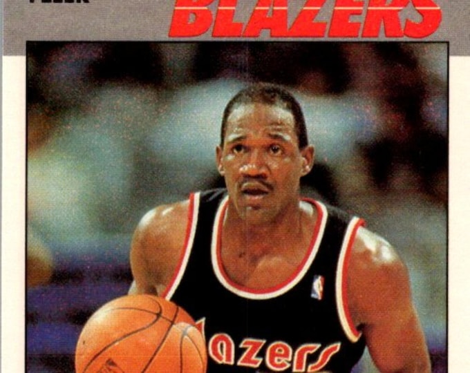 1987-88 Fleer Error Card #89 Terry Porter RC/(College Wisconsin,/should be Wisconsin-Stevens Point) Near Mint/Mint Condition