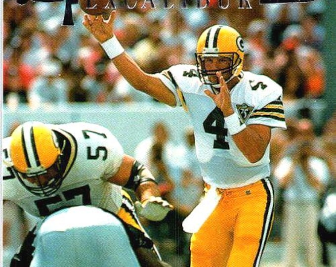 1994 Excalibur #23 Brett Favre Card, Vintage Football Card, NFL Collectible, Green Bay Packers Memorabilia, Fan Gift