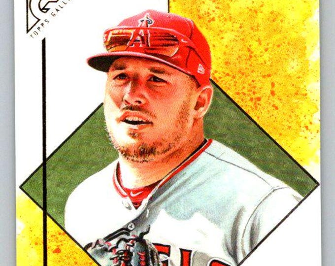 2021 Topps Gallery Modern Artists #MA16 Mike Trout Near Mint Display Set