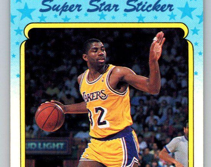 1988-89 Fleer Stickers #6 Magic Johnson near Mint Condition