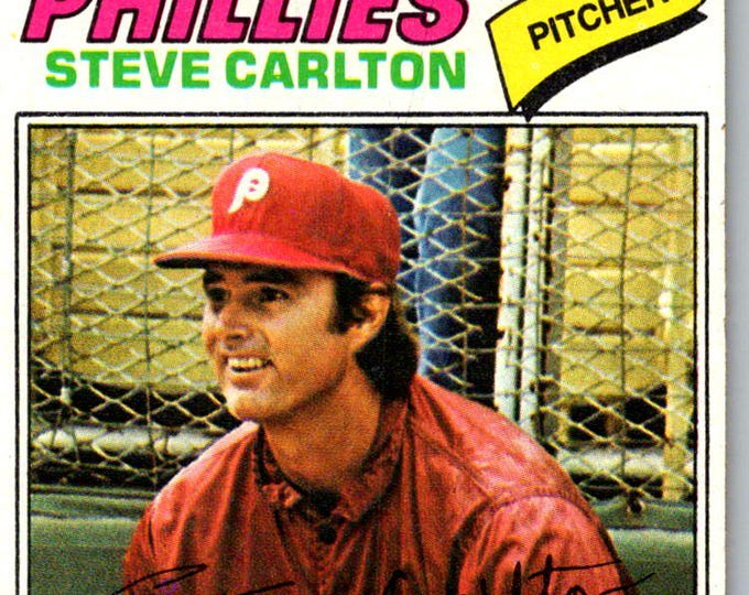 1977 Topps #110 Steve Carlton Philadelphia Phillies Excellent Condition