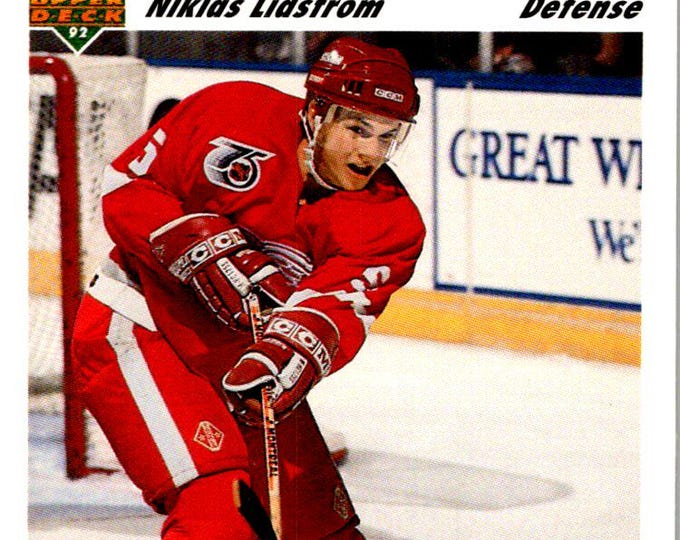 1991-92 Upper Deck #587 Nicklas Lidstrom Detroit Red Wings YG Rookie