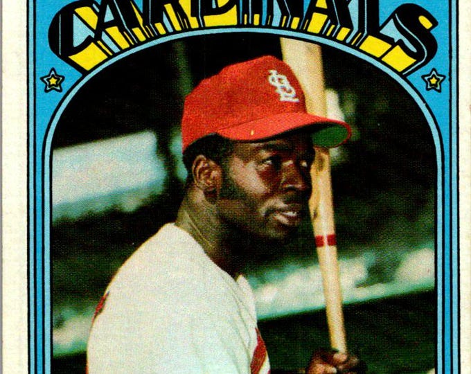 1972 Topps 200 Lou Brock St. Louis Cardinals BB