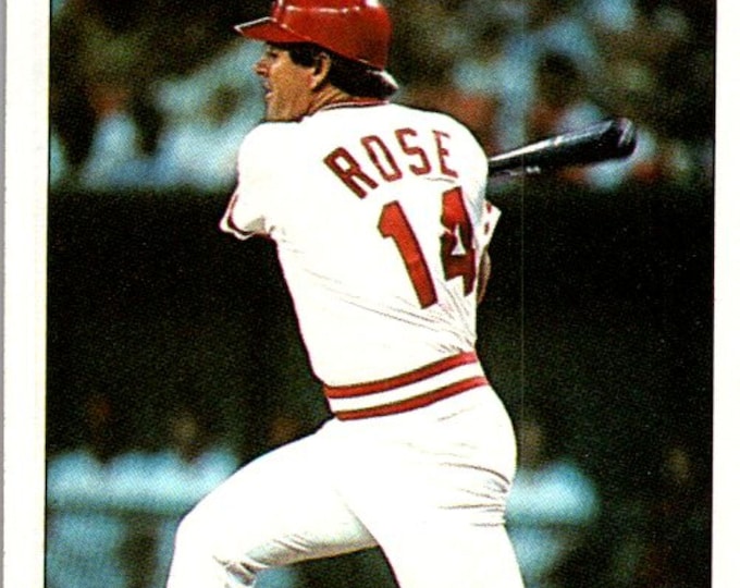 1986 Topps #206 Pete Rose, Pete Rose Baseball Card, Vintage Sports Collectible, MLB Card, 80s Baseball Memorabilia