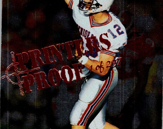 1995 Kerry Collins Rookie Card: NFL Collectible, Limited Edition Proof #68