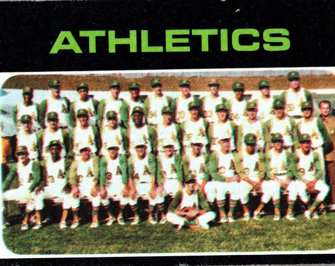Vintage 1971 Topps Oakland A's Team Baseball Card #624