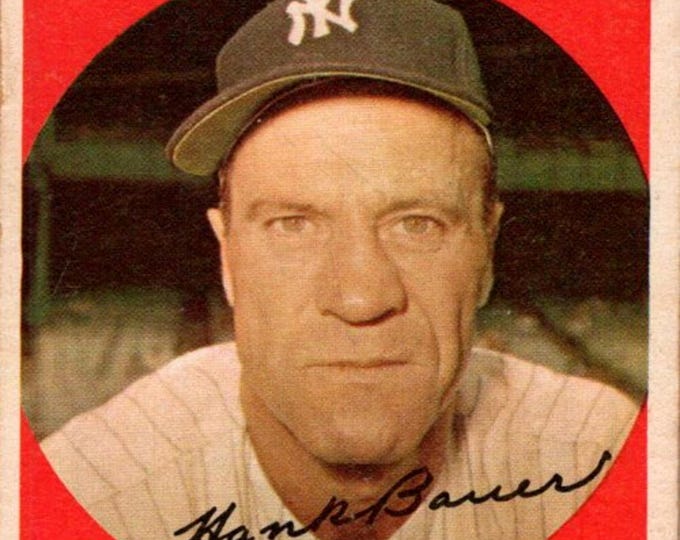 1959 Topps Hank Bauer Baseball Card: Vintage MLB Memorabilia