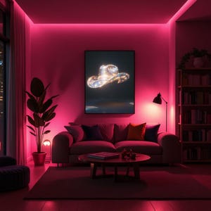 ディスコ カウボーイ ハット プリント、ウエスタン ディスコ ウォール アート、Y2K 美学、未来的なポップ アート、シュールなウエスタン アート、レトロなグラム プリント、スパークル カウボーイ ハット