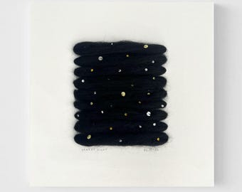 Handmade Fiber Art | 7.5"x7.5" | Minimalism | One-Of-A-Kind | Handmade Textile Wall Art | Modern Wall Decor | Minimalist Art